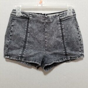 Bullhead shorts 5 High Rise waist denim jean stretch summer booty back zipper